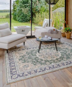 Outdoor rug vintage - Valenca Nova dark green - sfeer
