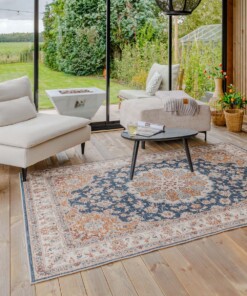 Outdoor rug vintage - Valenca Nova gold/blue - sfeer