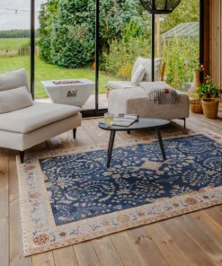 Outdoor rug vintage - Valenca Sera dark blue - sfeer