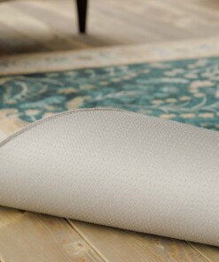 Outdoor rug vintage - Valenca Sera green - close up, thumbnail