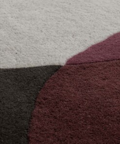 Wool rug - Dune purple - close up, thumbnail