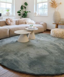 Washable round rug - Clean Prestige green - sfeer