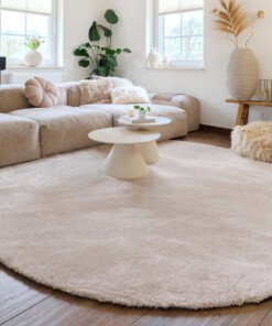 Washable round rug - Clean Prestige beige - sfeer