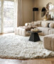 Round velvet rug - Auréa ivory - sfeer, thumbnail