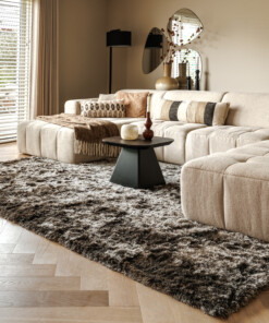Velvet rug - Auréa taupe - sfeer