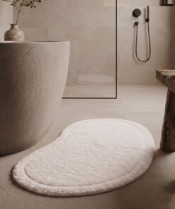 Organic bath mat - Lunja Pebble ivory - sfeer