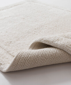 Organic bath mat - Lunja ivory - close up, thumbnail
