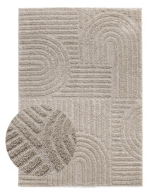 Scandinavian rug - Arc Bend beige - overzicht, thumbnail