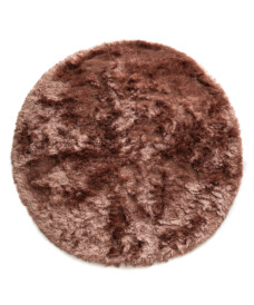 Round velvet rug - Auréa pink - overzicht, thumbnail