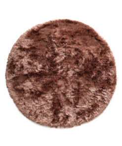 Round velvet rug - Auréa pink - overzicht