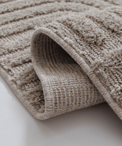 Scandinavian rug - Arc Bend beige - close up, thumbnail
