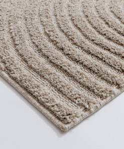 Scandinavian rug - Arc Curve beige - close up, thumbnail