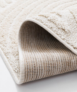 Scandinavian rug - Arc Curve cream - close up, thumbnail