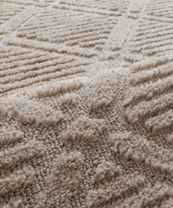 Scandinavian rug - Arc Gem beige - close up, thumbnail