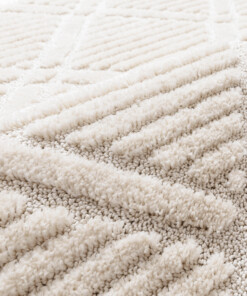 Scandinavian rug - Arc Gem cream - close up, thumbnail