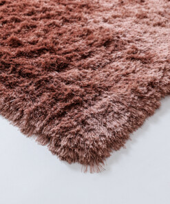 Velvet rug - Auréa pink - close up, thumbnail