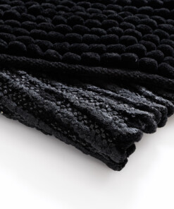 Bath mat - Sensa black - close up, thumbnail