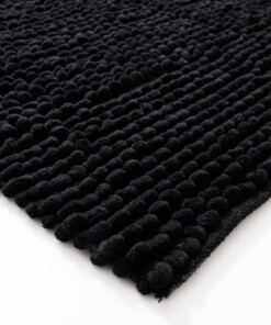 Bath mat - Sensa black - close up, thumbnail
