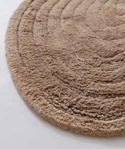 Organic bath mat - Stille beige - close up