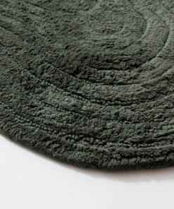 Organic bath mat - Stille green - close up