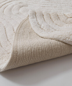 Organic bath mat - Stille ivory - close up, thumbnail