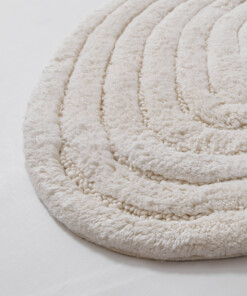 Organic bath mat - Stille ivory - close up