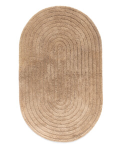 Oval bath mat - Stille beige - overzicht