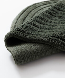 Oval bath mat - Stille green - close up, thumbnail
