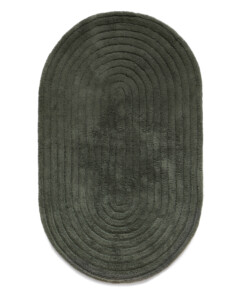 Oval bath mat - Stille green - overzicht