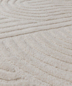 Design rug organic - Balans ivory - close up, thumbnail