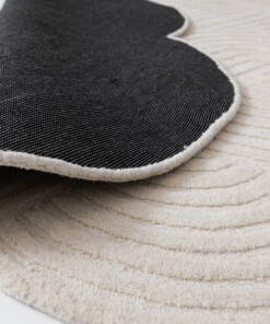 Design rug organic - Balans ivory - close up, thumbnail