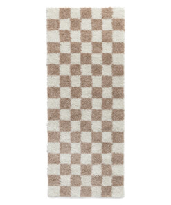 Checkerboard runner - Check ivory/beige - overzicht