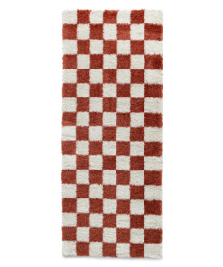 Checkerboard runner - Check ivory/coral - overzicht