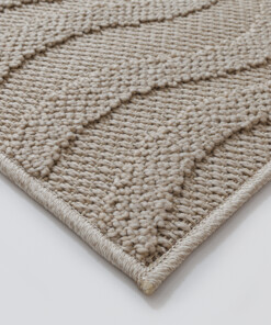 Outdoor rug​ - Dunor Ripple beige - close up, thumbnail