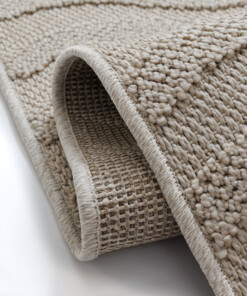 Outdoor rug​ - Dunor Ripple beige - close up