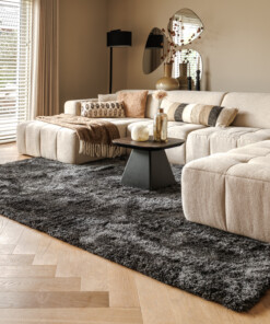 Shaggy rug - Meadow anthracite - sfeer