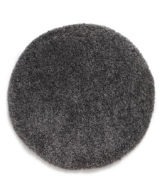 Round thick rug - Shaggy Grand dark grey - overzicht, thumbnail