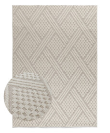 Outdoor jute rug​ - Dunor Vex natural/white - overzicht, thumbnail