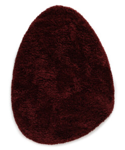 Shaggy rug organic - Sveve Pebble burgundy - overzicht