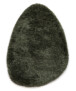 Shaggy rug organic - Sveve Pebble moss green - overzicht, thumbnail