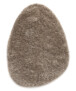 Shaggy rug organic - Sveve Pebble sand color - overzicht, thumbnail