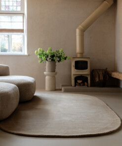 Organic wool rug - Flyt beige - sfeer