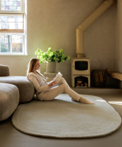 Organic wool rug - Flyt ivory - sfeer