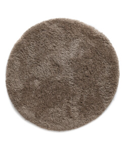 Round shaggy rug​ - Sveve sand color - overzicht