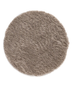 Round thick rug - Cozy Shaggy beige - overzicht