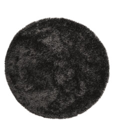 Round shaggy rug​ - Meadow anthracite - overzicht, thumbnail