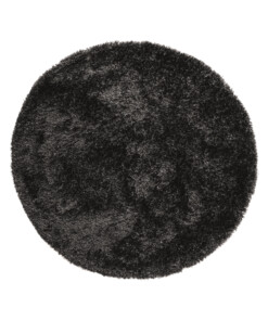 Round shaggy rug​ - Meadow anthracite - overzicht