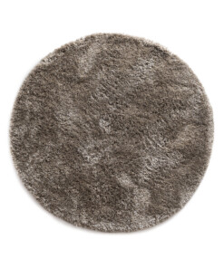 Round shaggy rug​ - Meadow grey - overzicht