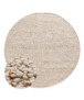 Round wool rug - Bergull ivory/beige - overzicht, thumbnail