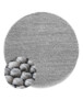 Round wool rug - Fjell light grey - overzicht, thumbnail